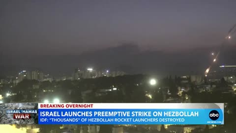 Hezbollah fires hundreds of rockets amid Israeli strikes