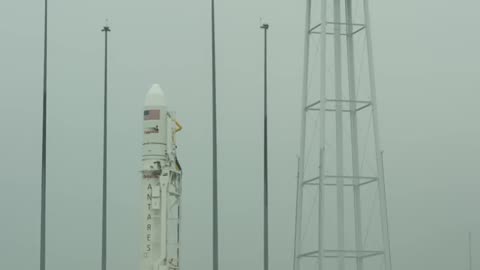Antares Rocket Raised on Launch pad,🚀🚀