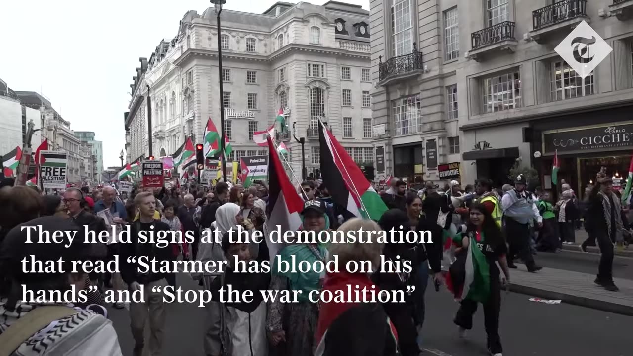 Eight arrests at pro-Palestinian march in London