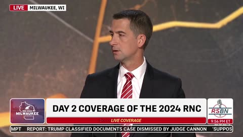 WATCH: U.S. Sen. Tom Cotton at 2024 RNC in Milwaukee, WI - 7/16/2024