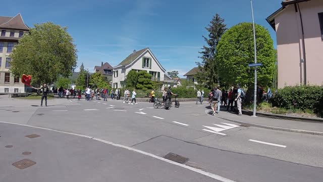 Protest Aarau Switzerland 2021-05-08 (04/19) Marching Schanzmättelistrasse / Pestalozzistrasse