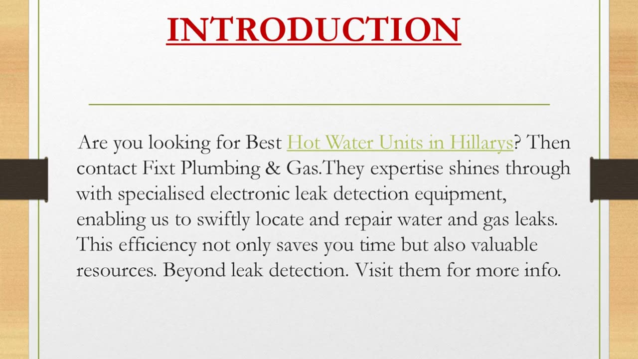 Hot Water Units in Hillarys