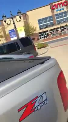 "Blue Lives Matter" Flag Protester Outside Nike Store