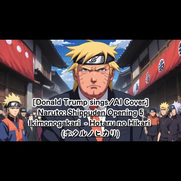 [Donald Trump sings/AI Cover] Naruto: Shippuden Opening 5 Ikimono-Gakari - Hotaru no Hikari