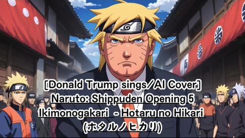 [Donald Trump sings/AI Cover] Naruto: Shippuden Opening 5 Ikimono-Gakari - Hotaru no Hikari