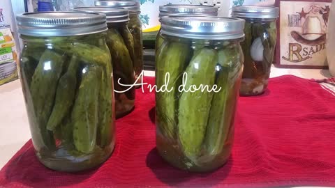 Making pickles