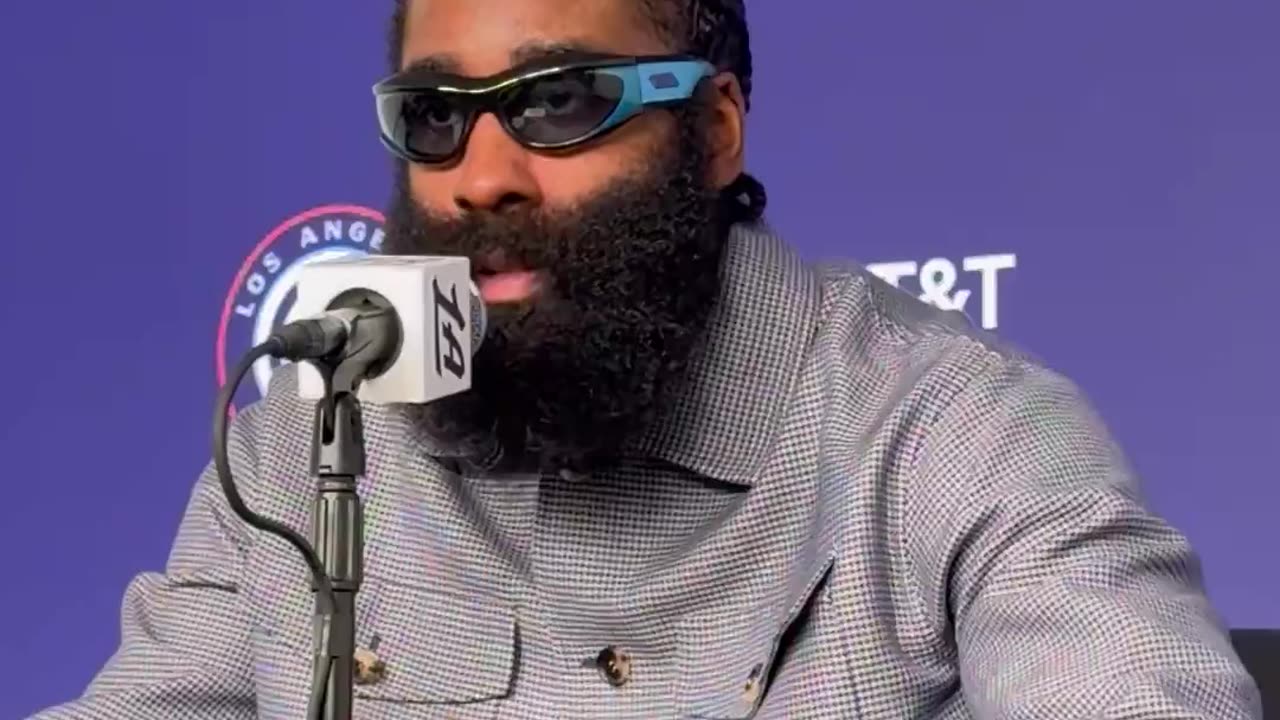 James Harden on playing at Intuit Dome