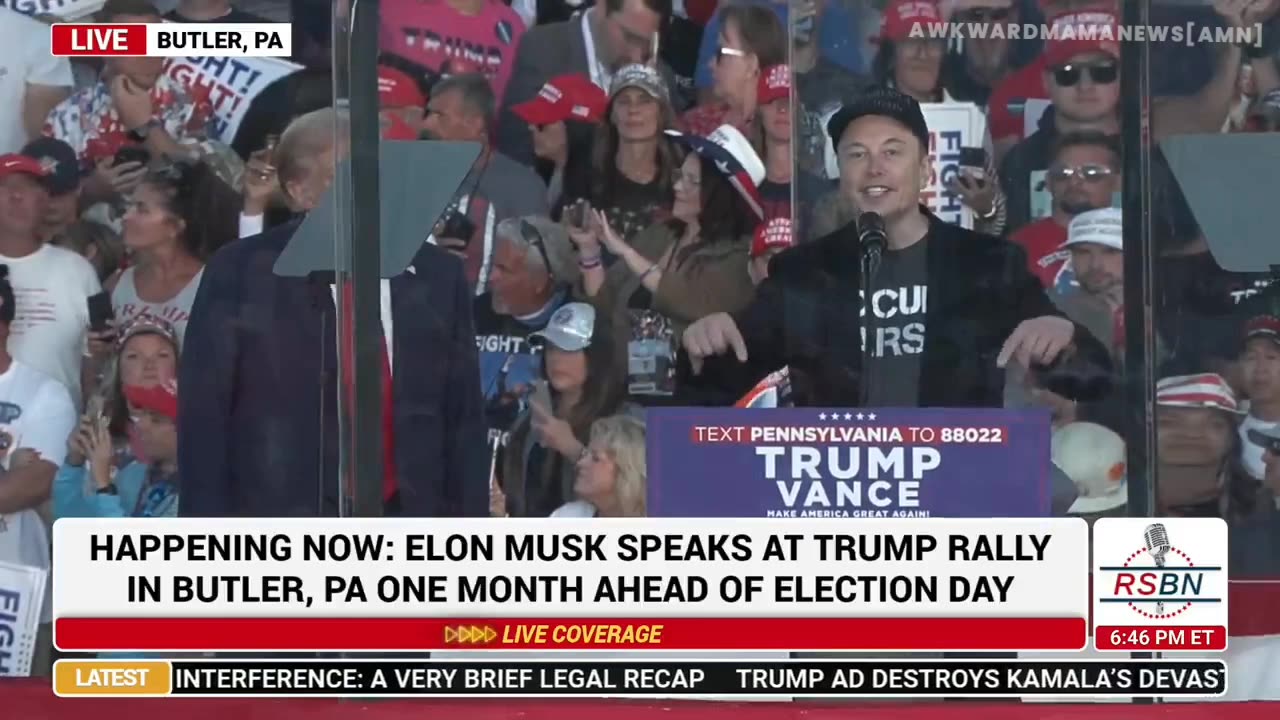 Elon Musk Takes the Stage in Butler, PA: ‘Fight! Fight! Fight! Vote! Vote! Vote!’