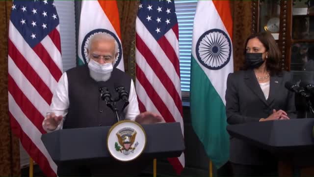 PM Modi's remarks during bilateral meeting with US VP Kamala Harris.