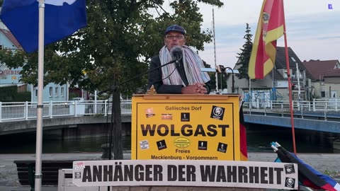 Wolgast - Handtuch Heiko mit seinem Redebeitrag 10-09-2024
