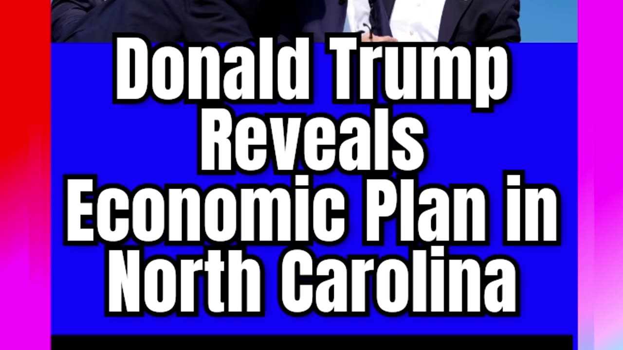 #LIVE #Donald #Trump #Reveals #Economic #Plan #in #North #Carolina