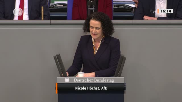 Nicole Höchst Rede vom 18.03.2022 - Vorwürfe gegen Anne Spiegel bei Flutkatastrophe 2021