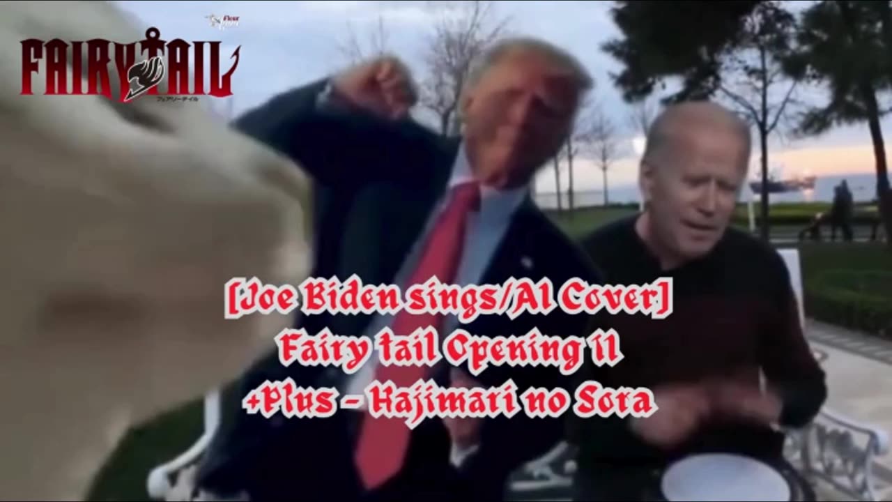 [Joe Biden sings/AI Cover] Fairy tail Opening 11 | +Plus - Hajimari no Sora (はじまりの空)