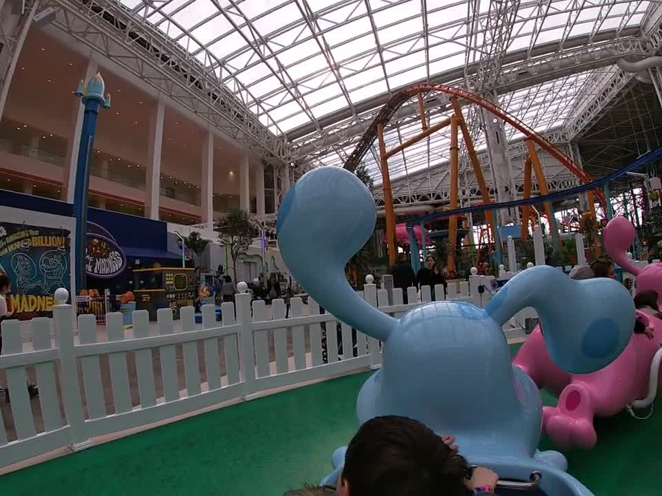 Flying dogs at Nickelodeon Universe