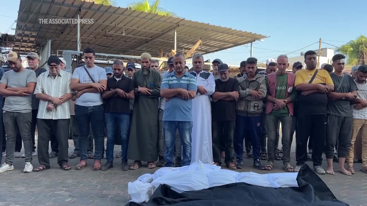 Israeli strikes kill a family of 8 in Gaza and destroy a century-old market in Lebanon