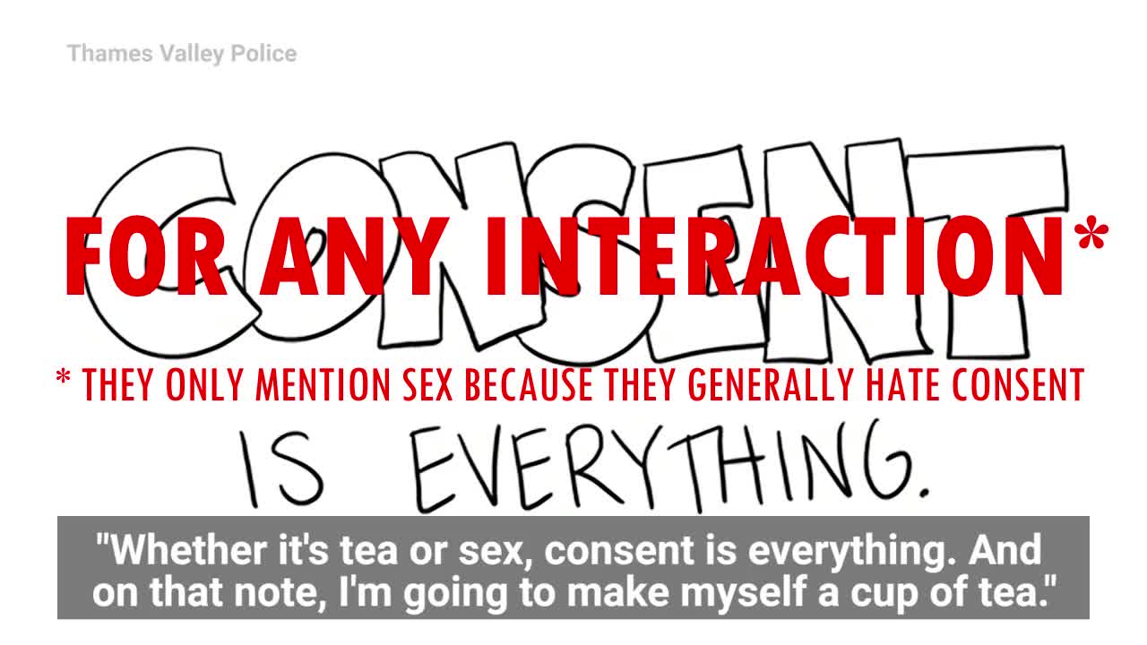 Consent explained to covidiots the British way: It's not just about your peepee