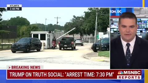 Supporters of EX PM Trump rally Outside of Atlanta Jail