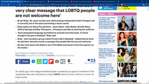 Baseball don't like the pride flag on their team