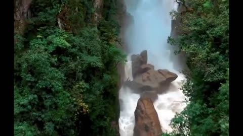 Waterfalls in the woods