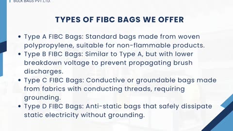 TYPES OF FIBC BAGS IN THE USA