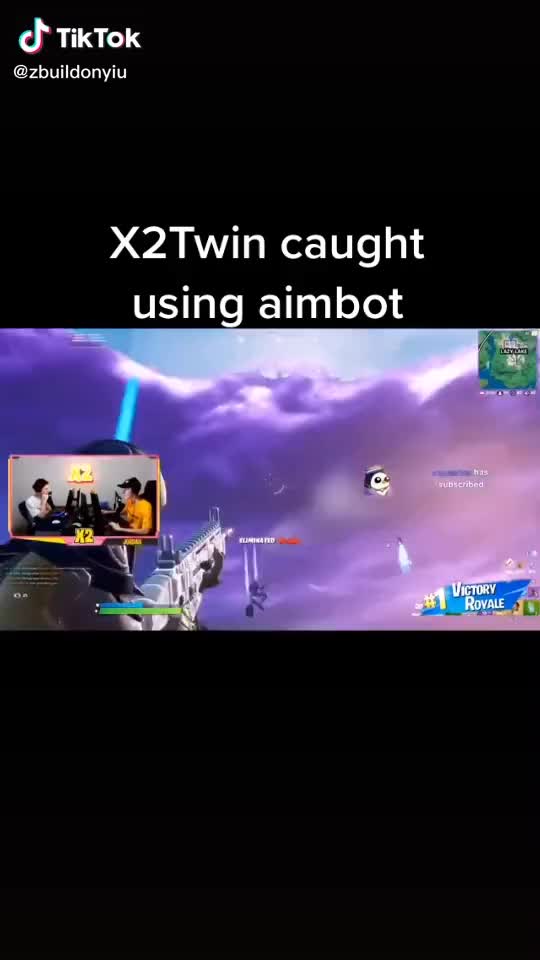 X2 twin caught using aimbot