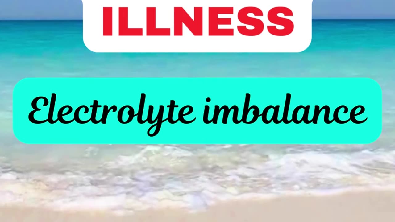 Electrolyte imbalance: Symptoms and possible remedy