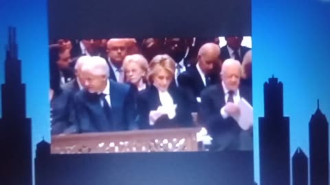 LETTER AT BUSH 41 FUNERAL "GAME OVER"