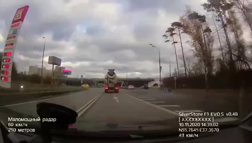The bridge fell on the driver