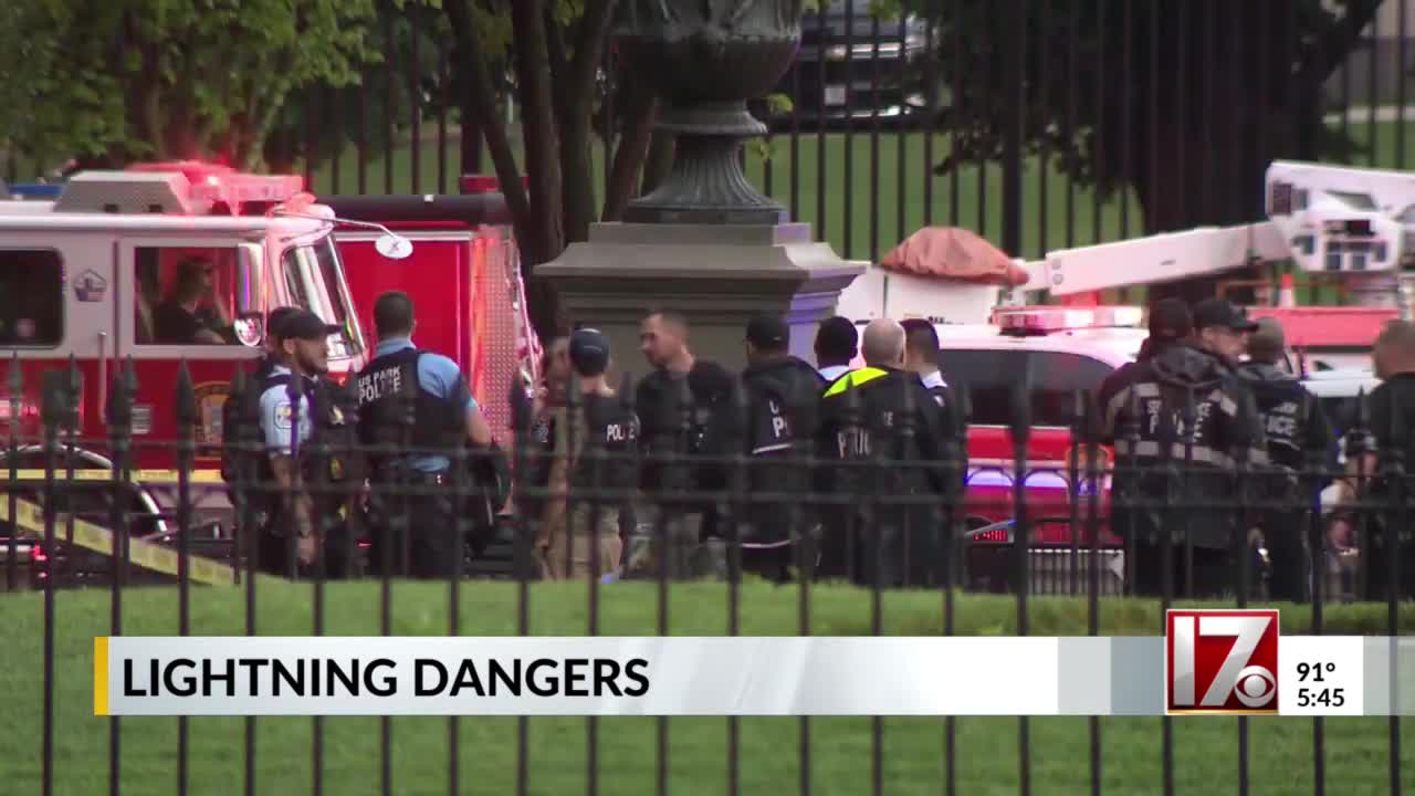 "White House strike highlights lightning dangers "