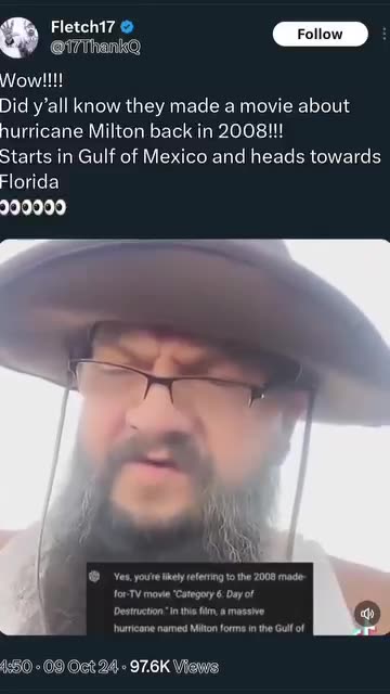 MOVIE HAD THE SAME HURRICANE IN THE SAME PATH