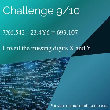 Put your mental math to test - Subtraktion - Challenge - 9