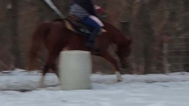 Sister snow ride