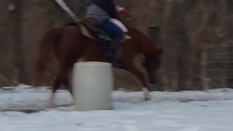 Sister snow ride
