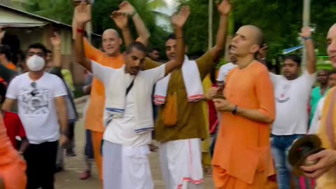 Harinam Sankirtan at Iskcon Mayapur, India July 2024