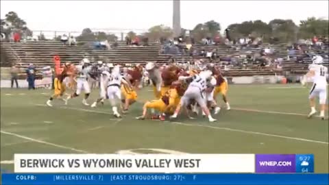 10-9-2021 - NEWS CLIP - Berwick Bulldogs At Wyoming Valley West Spartans