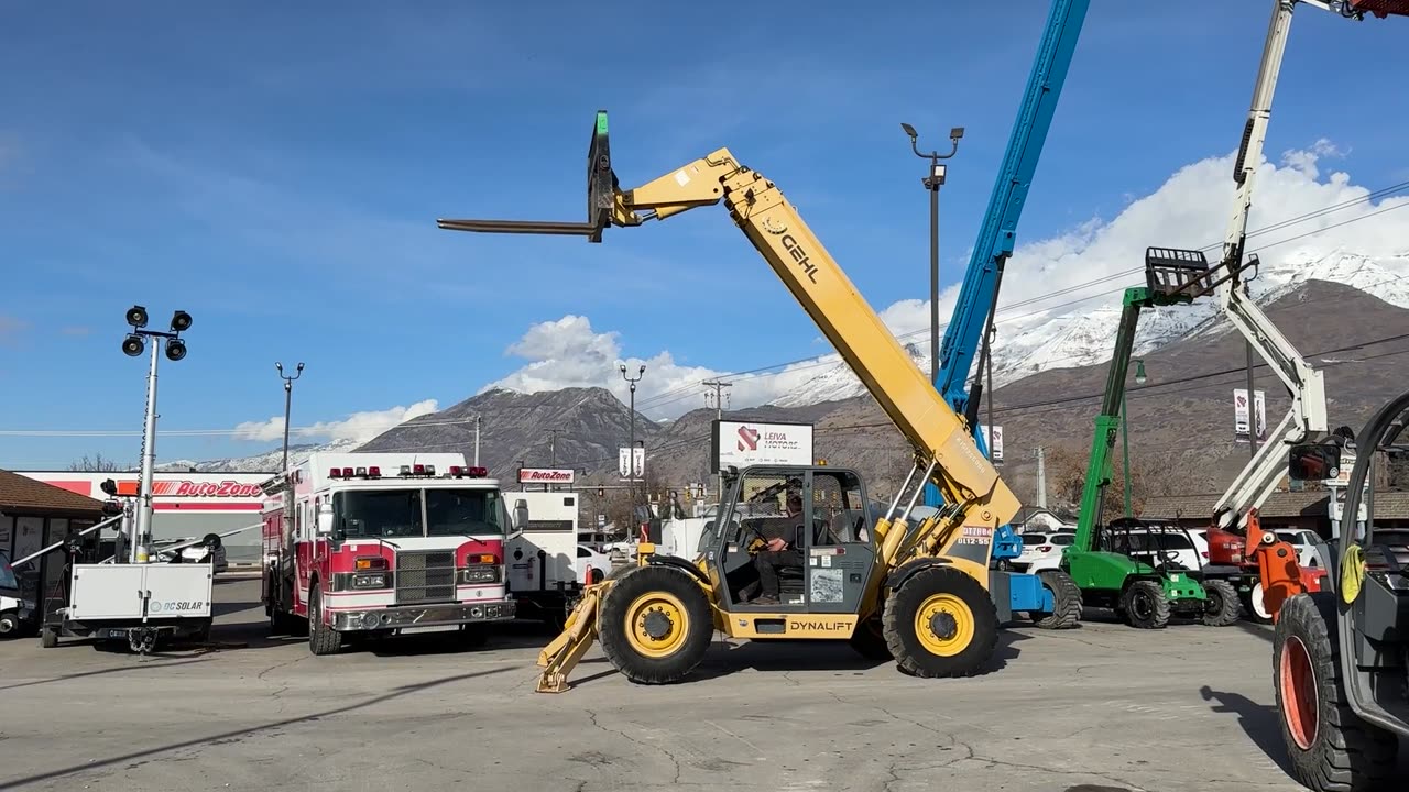 Telehandler Forklift 2015 Gehl DL12-55 12,000 LB 55' Reach 4x4x4 Telescopic Fork Lift