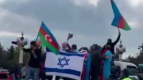 Na straně vítězných Azerů v Náhorním Karabachu vlají Izraelské vlajky