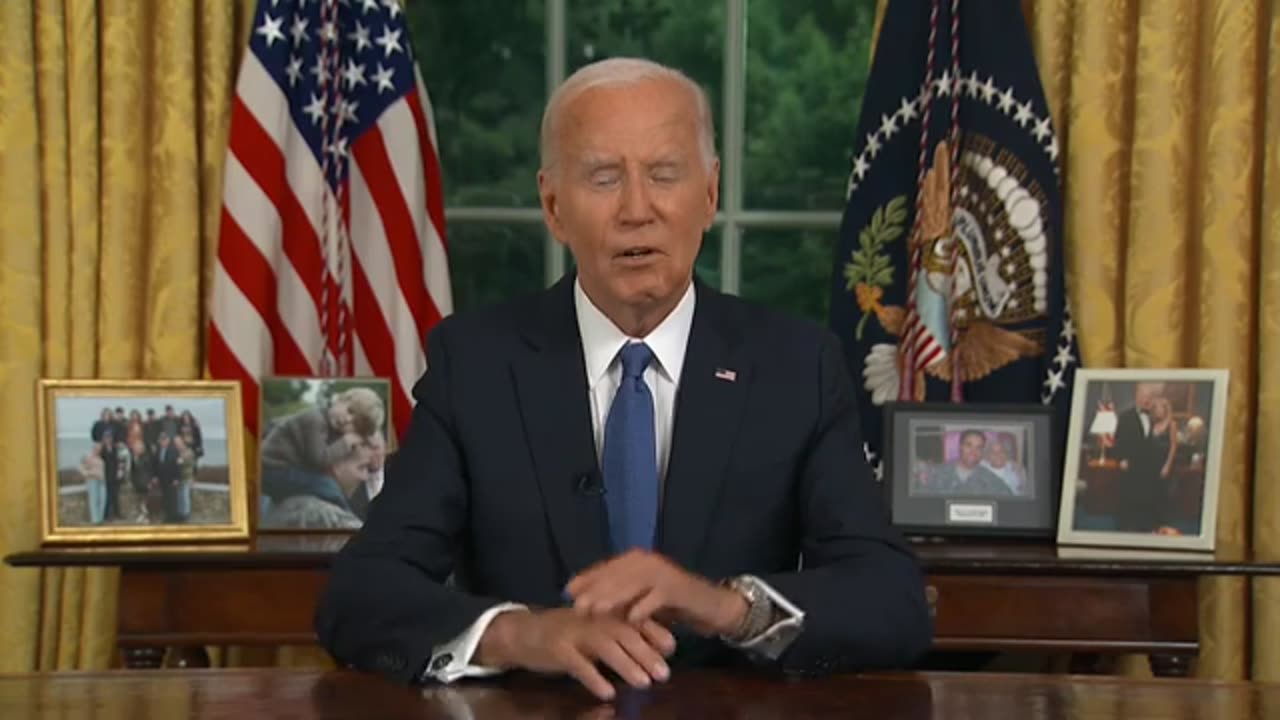 President Biden addresses his decision to step out of presidential race