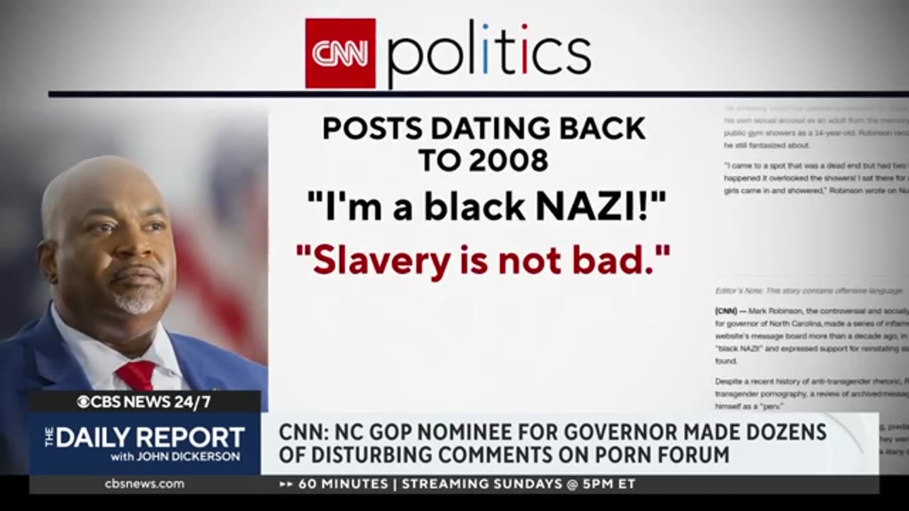 North Carolina candidate allegedly made disturbing posts on porn site, CNN finds