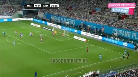 Manchester city vs Atletico Madrid friendly match highlights 1:2