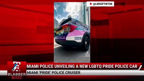 Miami Police Unveiling A New LGBTQ Pride Police Car
