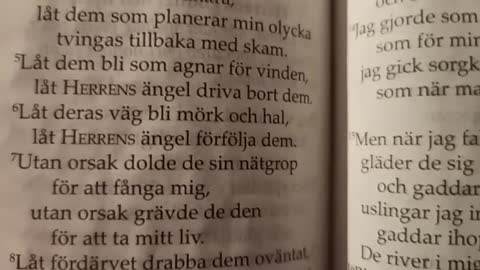 Psalm 35. Oskyldigt anklagad.