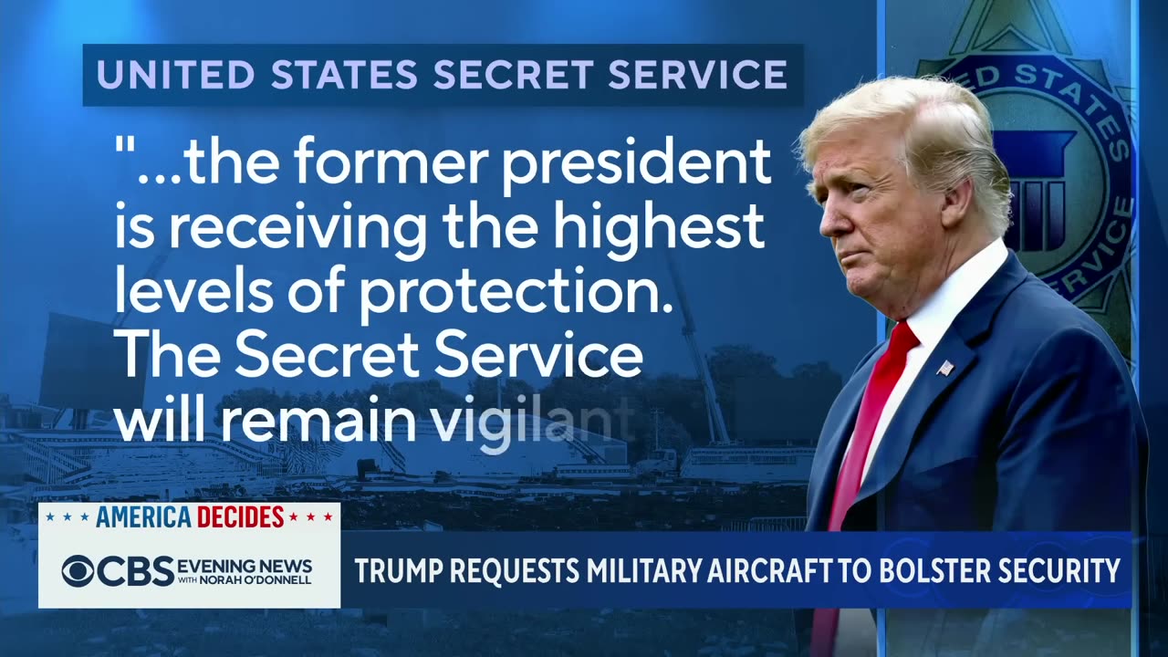 Trump campaign requests use of military aircraft.