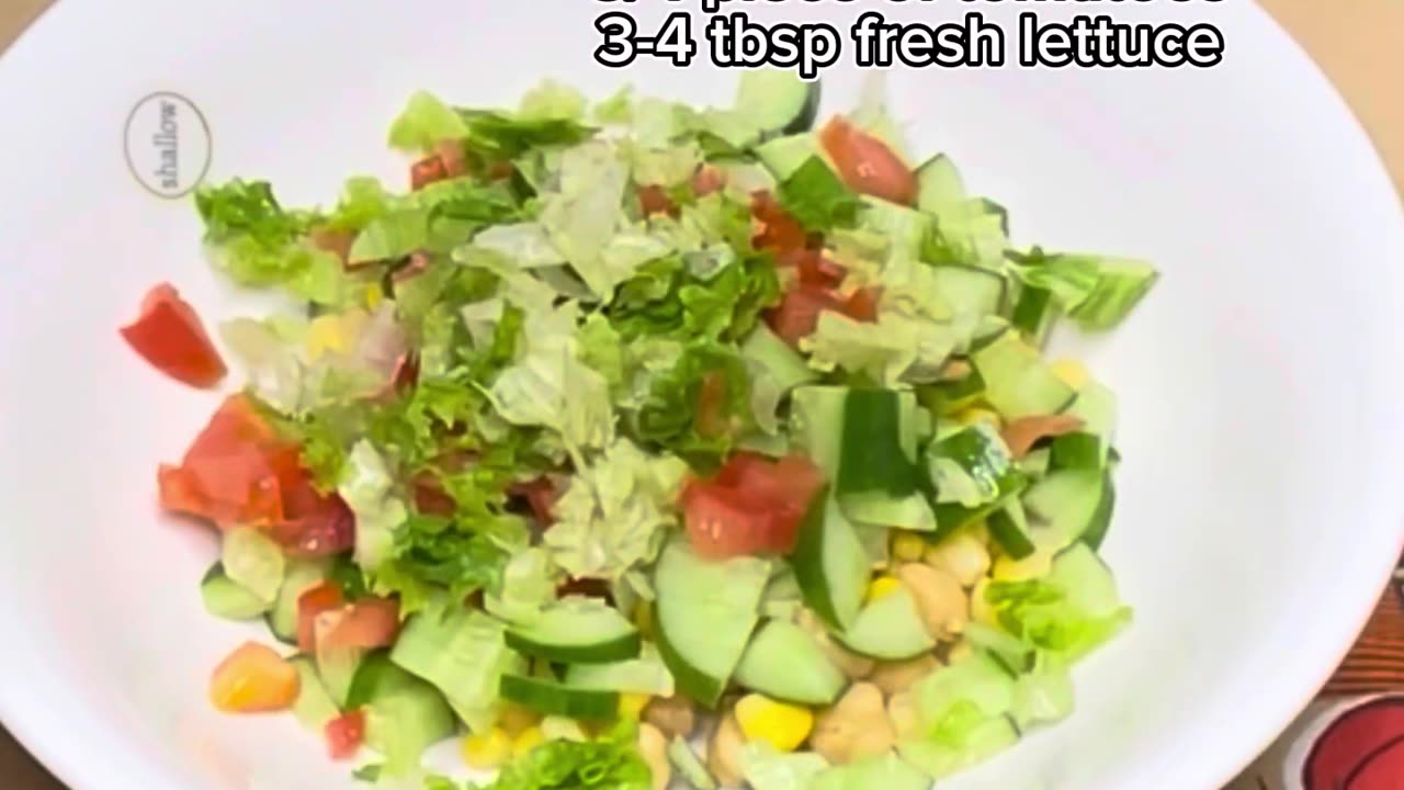 Salad making