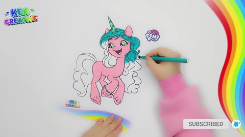 My little Pony Izzy Moonbow - Luna - How to coloring @KeaCreative2