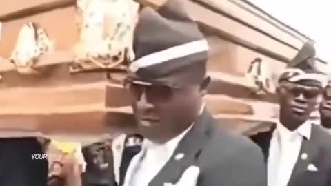 funny videos - Dancing with the coffin if you laugh, restart video 2020