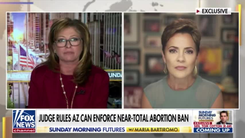 Kari Lake: "I'm pro-life. I've never backed away from that, and never will I."
