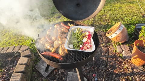 Outdoor Cooking Power Outage and Garden After Storm