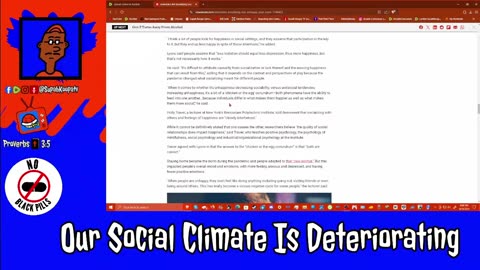 Our Social Climate Is Deteriorating