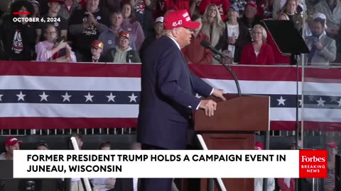 WATCH- Trump Plays Video Of Return To Butler, Pennsylvania, At Campaign Event In Wisconsin